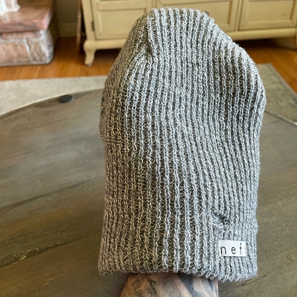 Neff OG Light Grey Winter Beanie Hat HTF! - Picture 4 of 5